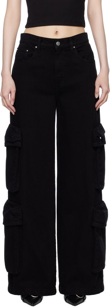 Cargo nohavice AMIRI AMIRI Baggy Denim Cargo Pants Čierna | AWDNCG1015, 0