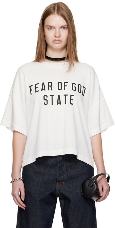 Tričko Fear of God Fear of God ESSENTIALS Boxy T-Shirt Biela | 125SP257164FW, 0