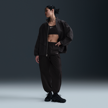 Vetrovka Nike Women's Relaxed-Fit Twill Jacket Windrunner Sportswear Collection Čierna | HJ0314-010, 2