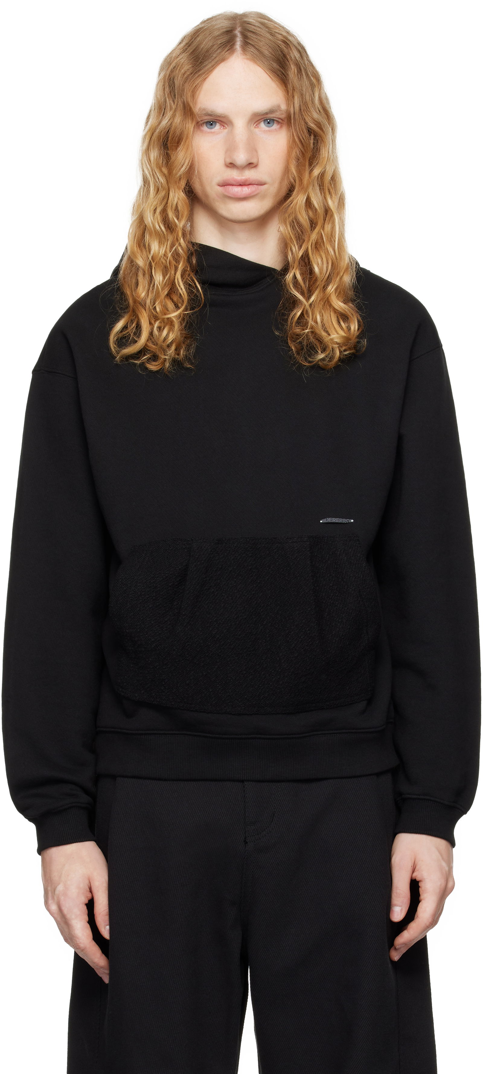 Black Patch Pocket Hoodie