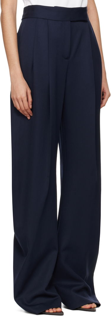 Nohavice The Attico Attico Long Pleated Trousers Navy | 250WCP00102 WWW046AA, 1