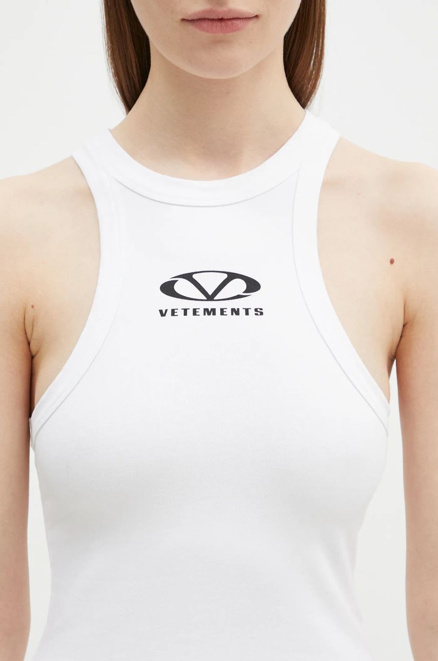VETEMENTS Oval Logo Tanktop Mini Dress