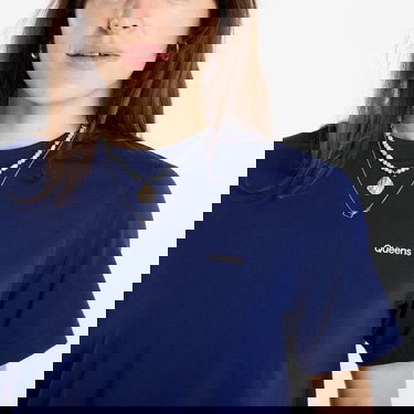 Tričko Queens T-shirt Queens Essential T-Shirt With Contrast Print 3-Pack Navy | QNS_086, 2