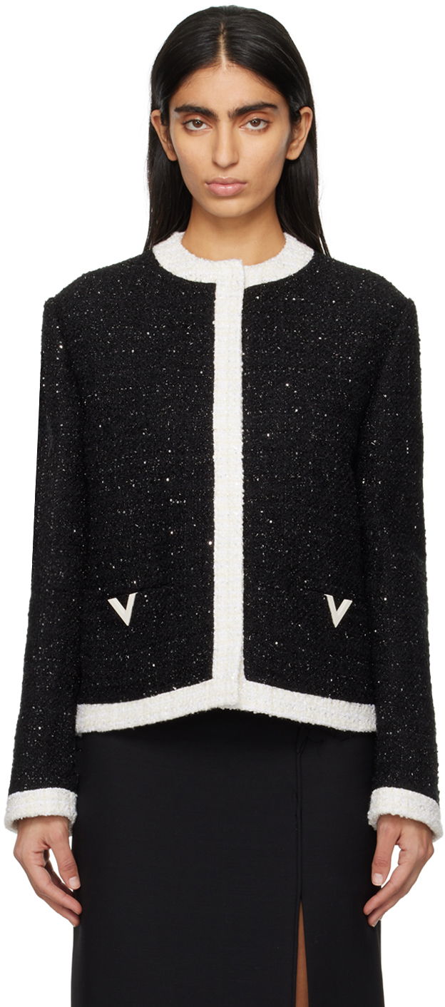 Bunda Valentino Black Metallic Jacket Čierna | 4B3CE27P8C8, 0