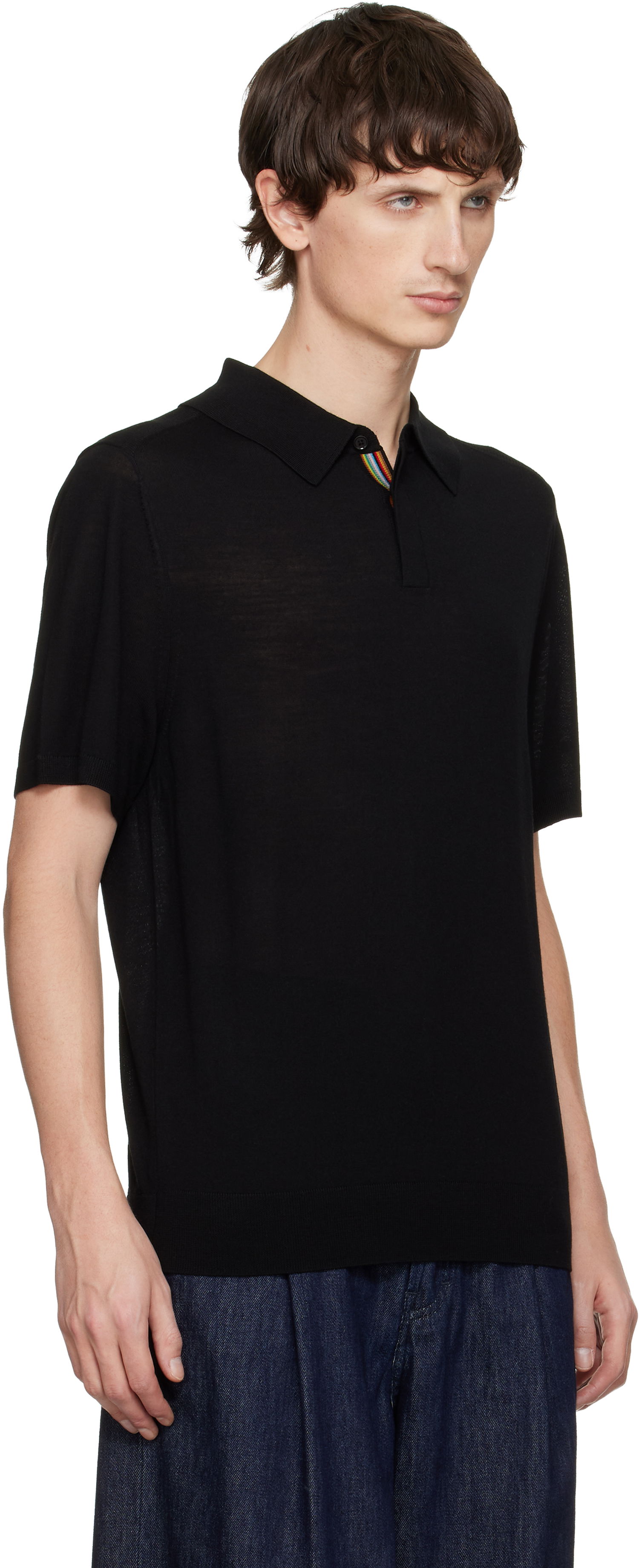 Polo tričko Paul Smith Paul Smith Merino Wool Short Sleeve Polo Čierna | M1R-529Z-T02093-79, 1