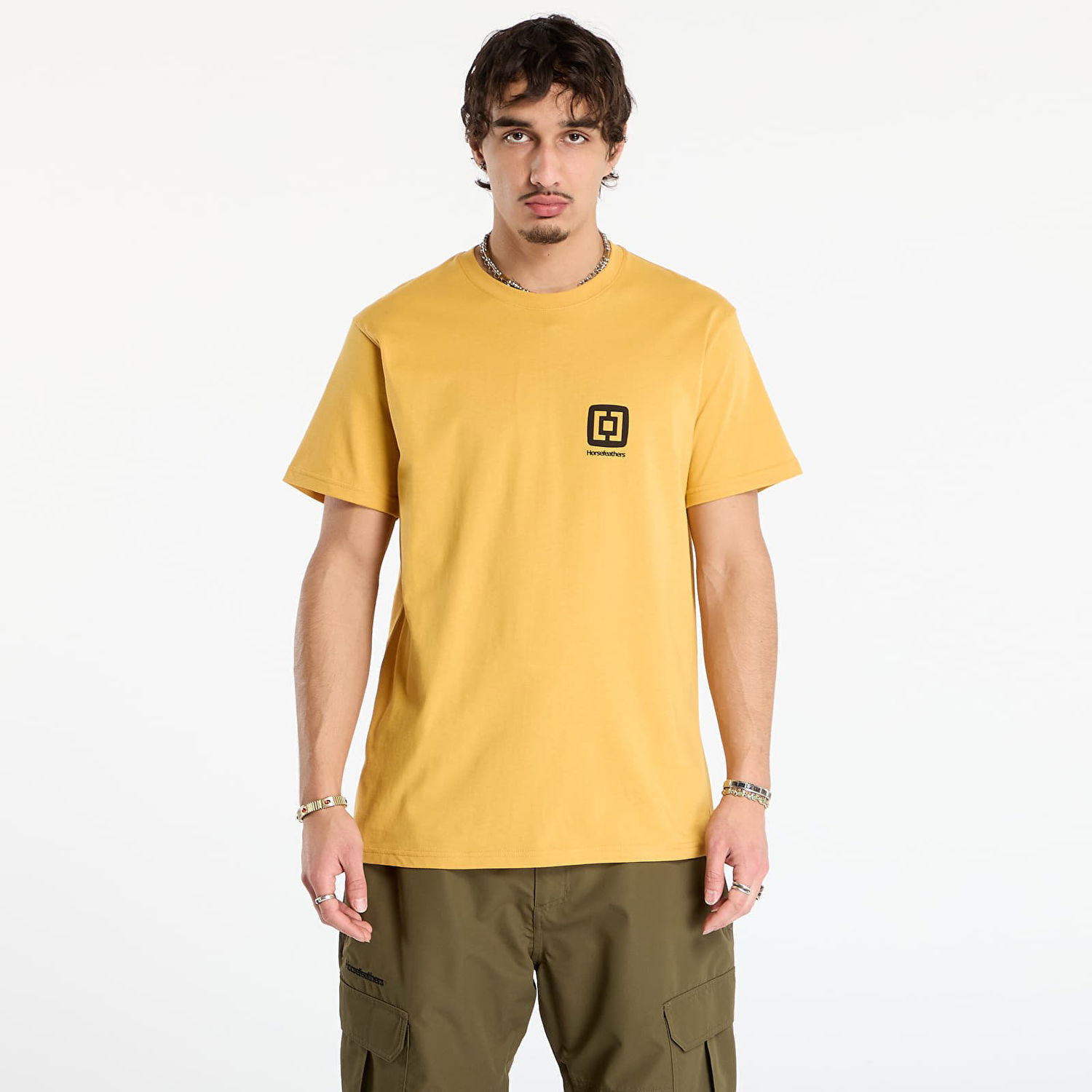 Tričko Horsefeathers Mini Logo T-Shirt Žltá | SM1350F, 0