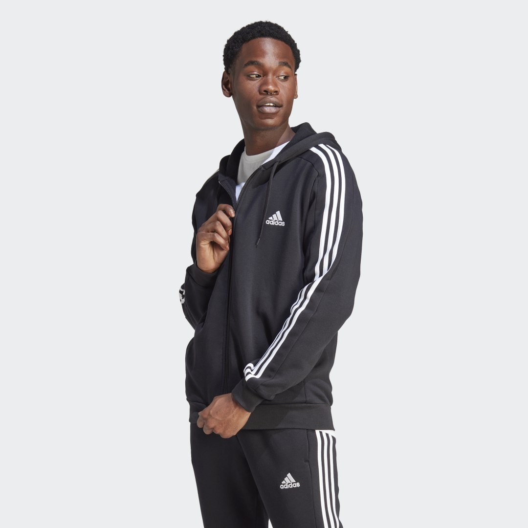 Mikina adidas Originals Essentials Fleece 3-Stripes Čierna | IB4029, 1
