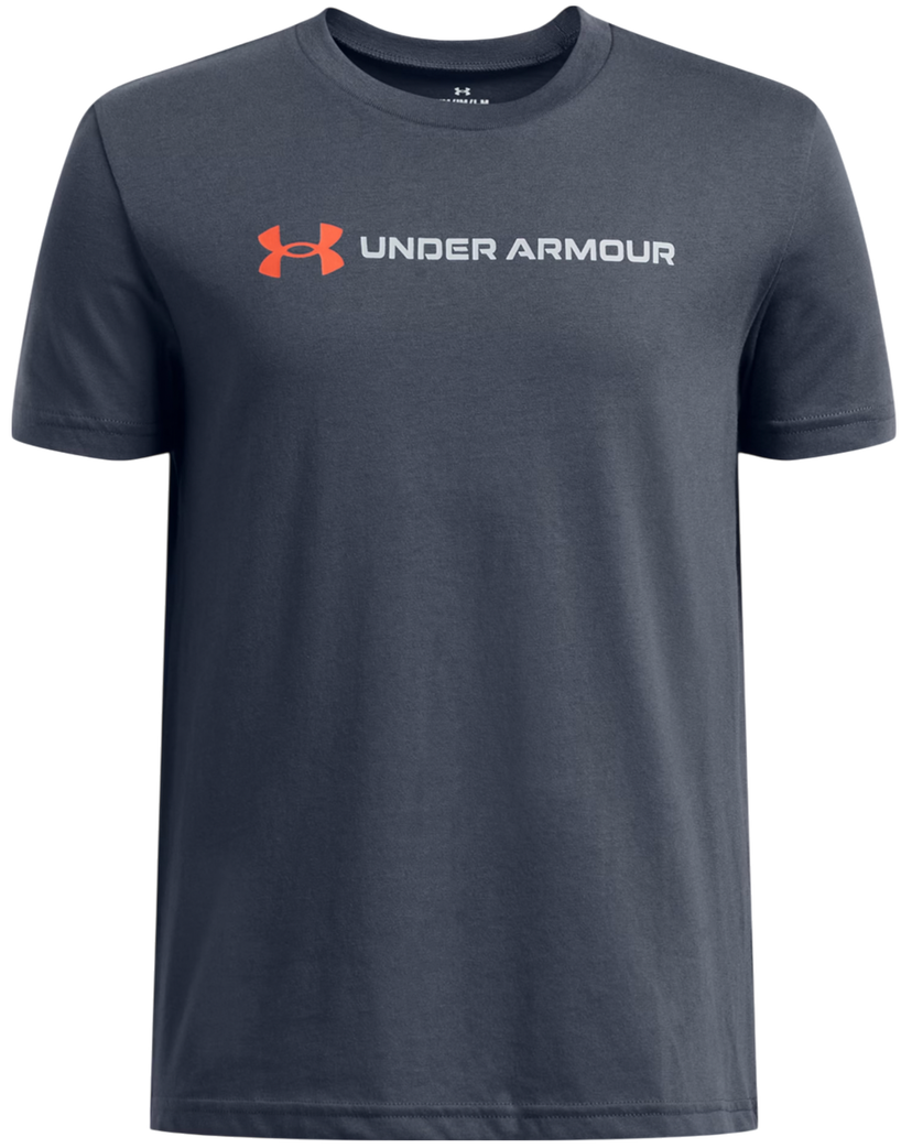 Tričko Under Armour T-Shirt Logo Wordmark Short Sleeve Šedá | 1389963-044