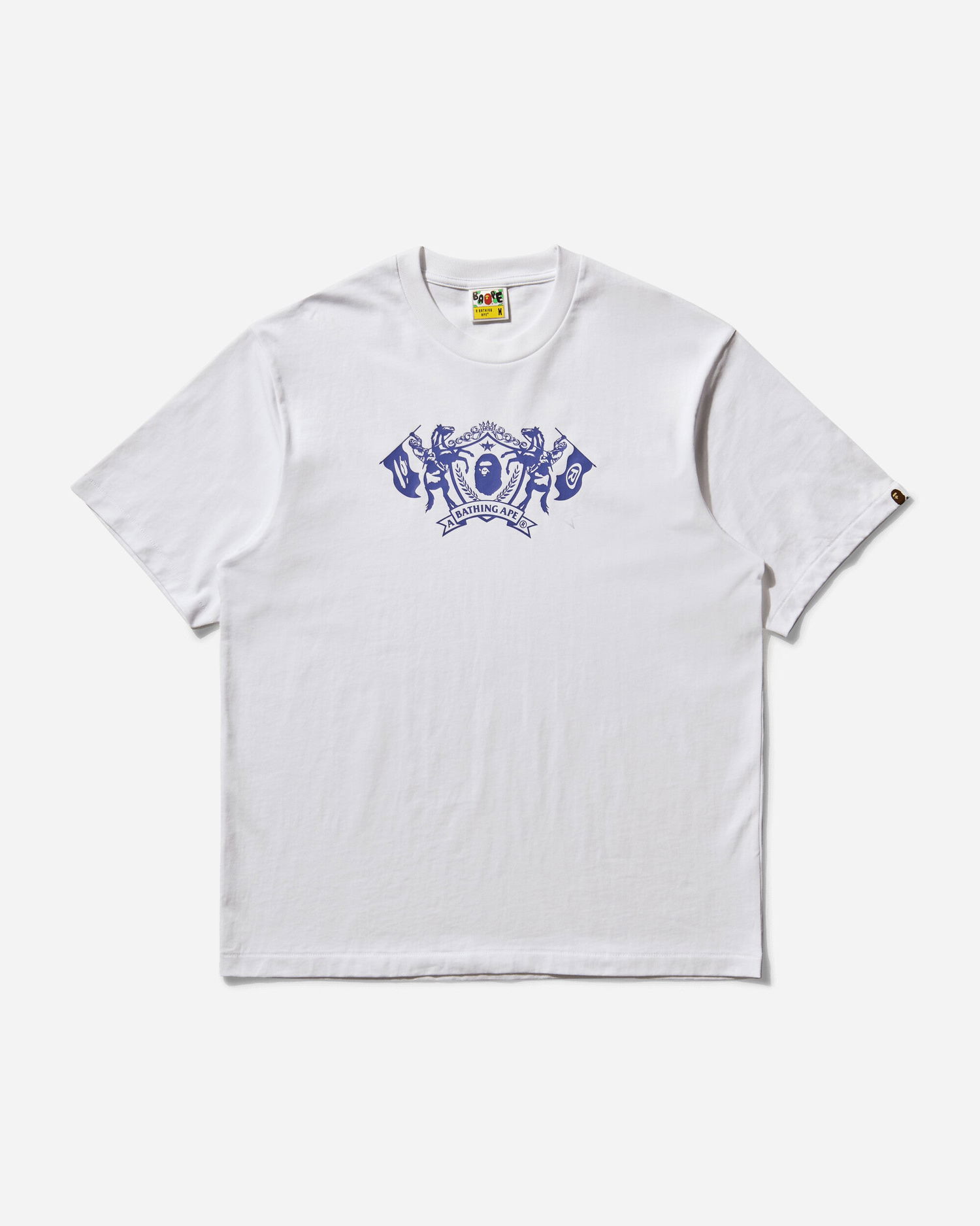 Tričko BAPE College Logo T-Shirt Biela | 1L30110316 WHITE, 1