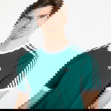 Tričko adidas Performance 3 Stripes Short Sleeve T-Shirt Zelené | KE3534, 1