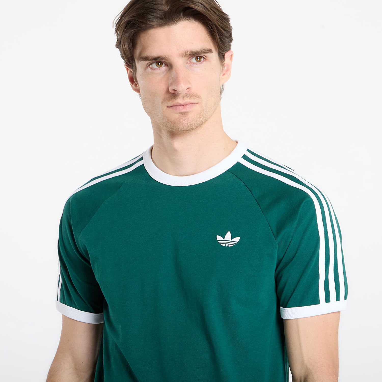 Tričko adidas Performance 3 Stripes Short Sleeve T-Shirt Zelené | KE3534, 1