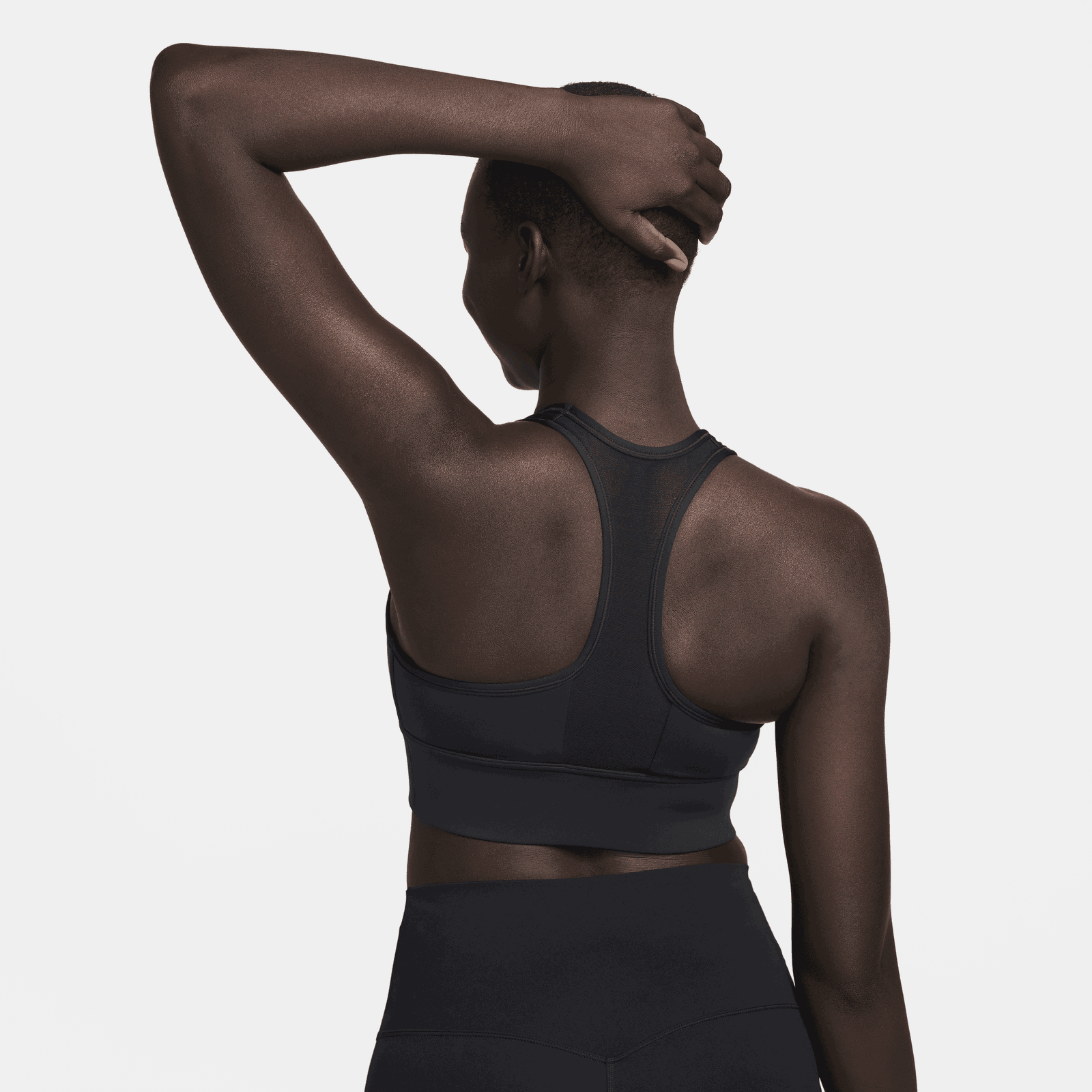 Swoosh Medium Support Padded Longline Sports Bra