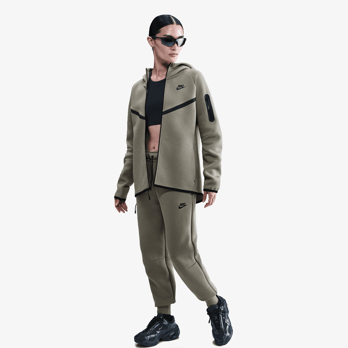Mikina Nike Tech Fleece Hoodie Zelené | HV6747-320, 0
