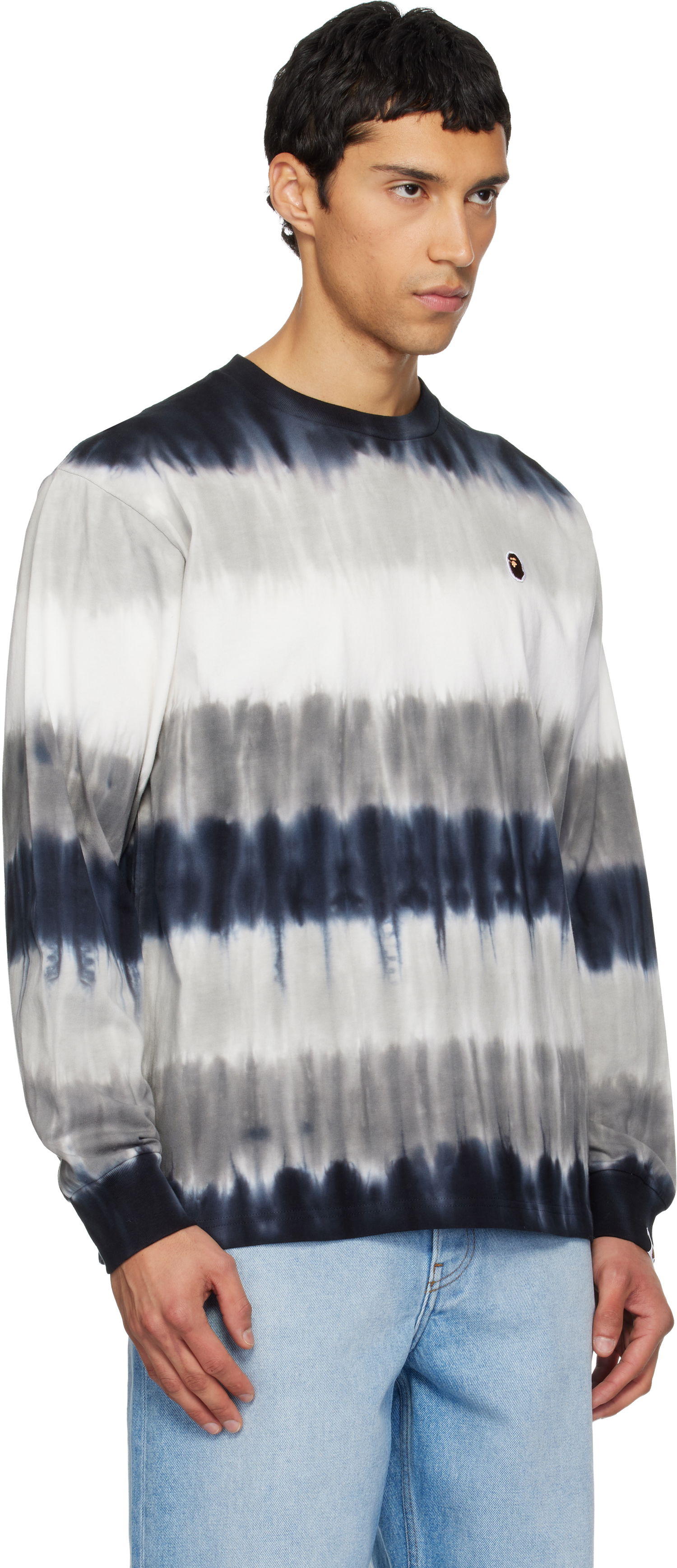 Tričko BAPE Drip Stripe LS T-Shirt Rôznofarebný | 001LTL801010M, 1