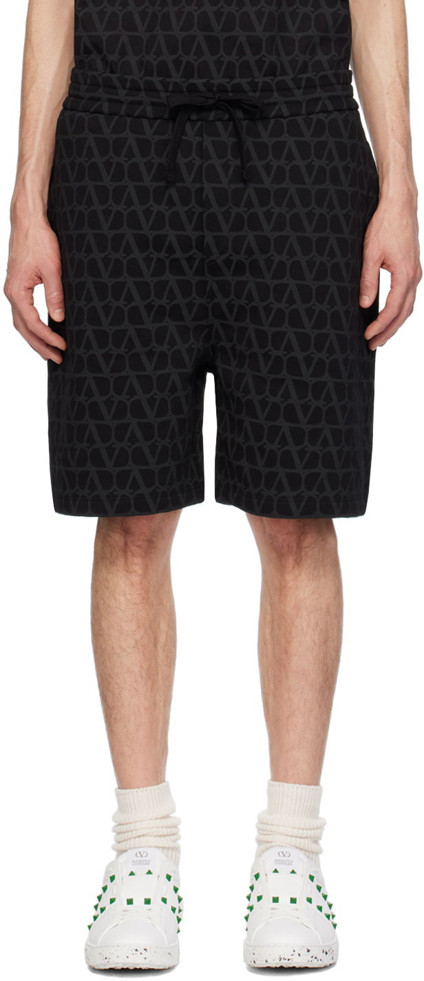 Šortky Valentino Toile Iconographe Shorts Čierna | 4V3MD01N9VV, 0