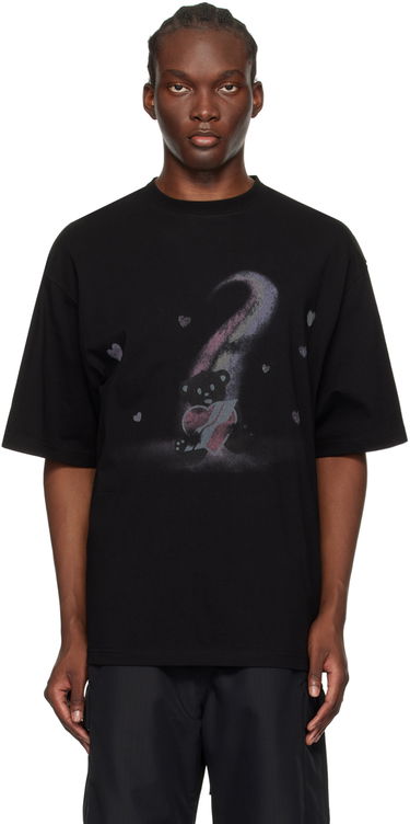 Tričko We11done We11done Teddy Bear Graphic T-Shirt Čierna | WD-TT1-23-730-U-BK, 0