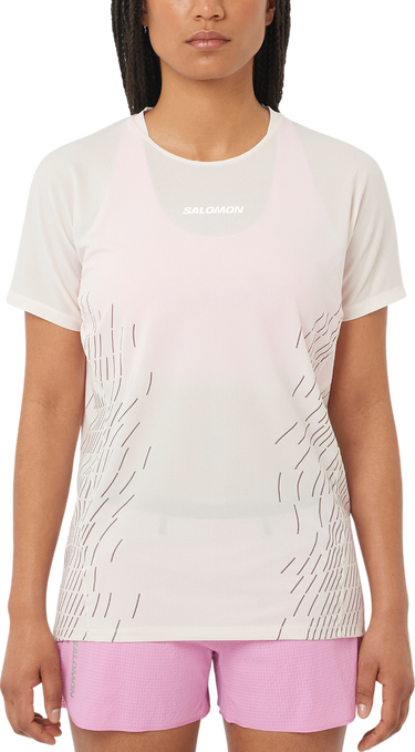 Tričko Salomon Salomon Sense Aero Graphic Short Sleeve T-Shirt Biela | lc2698900, 0