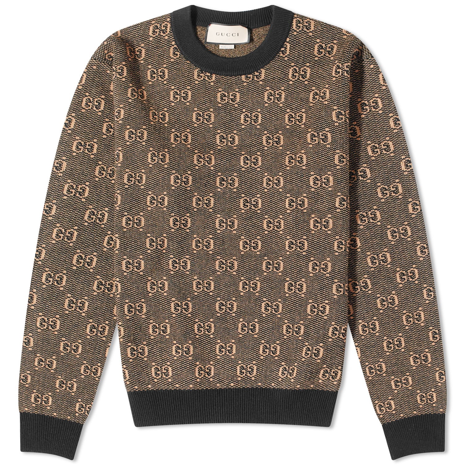 Sveter Gucci GG Logo Crewneck Hnedá | 761549-XKDK5-2673, 0