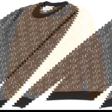 Sveter Gucci GG Logo Crewneck Hnedá | 761549-XKDK5-2673, 0