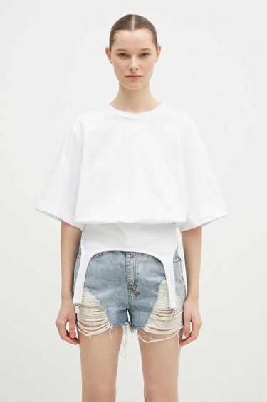 Tričko Fiorucci White Suspender T-Shirt Biela | W01FMTSH263CJ01WH01, 0