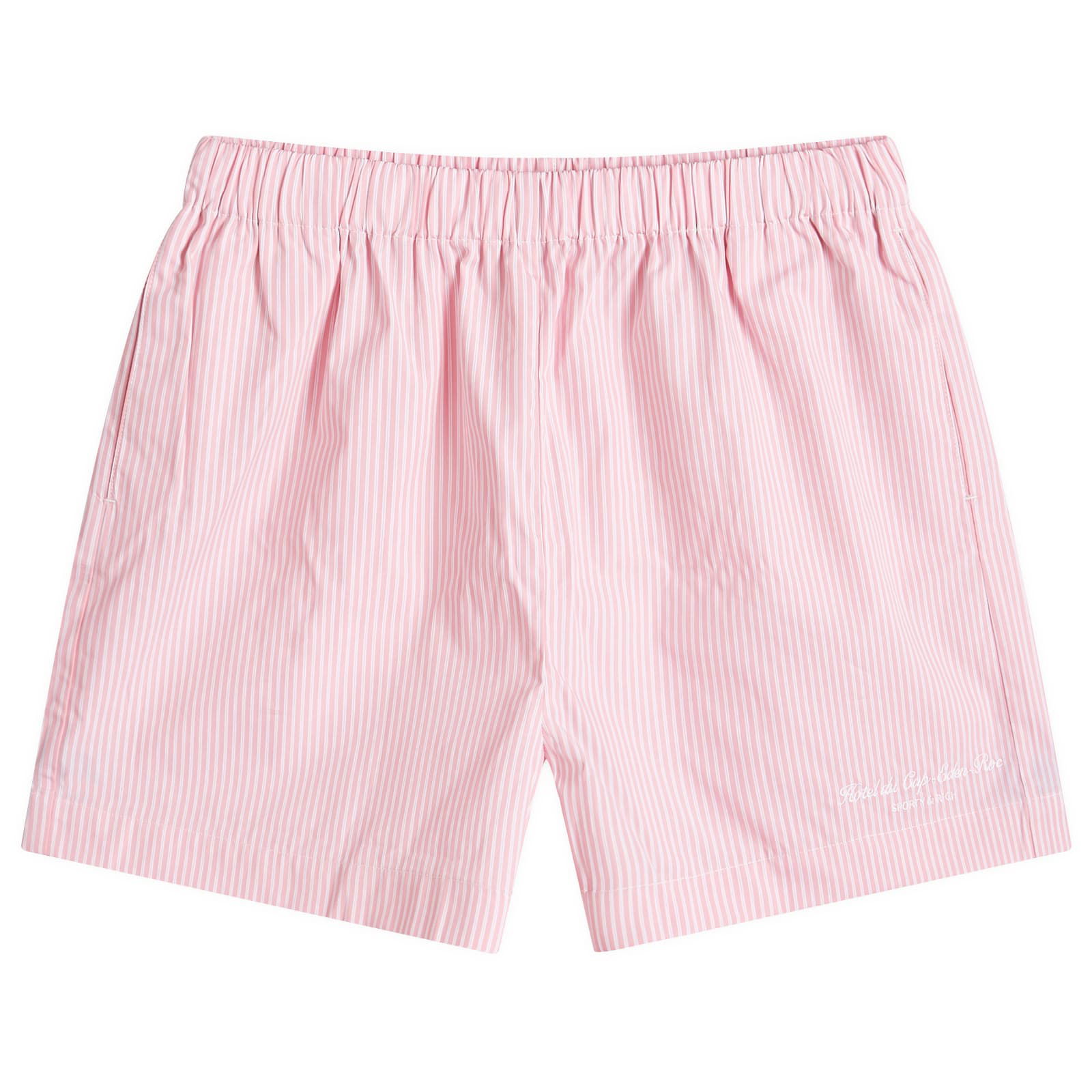 Pink & White Thin Stripe Poplin Shorts