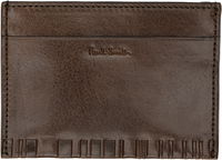 Paul Smith Leather Shadow Stripe Card Holder