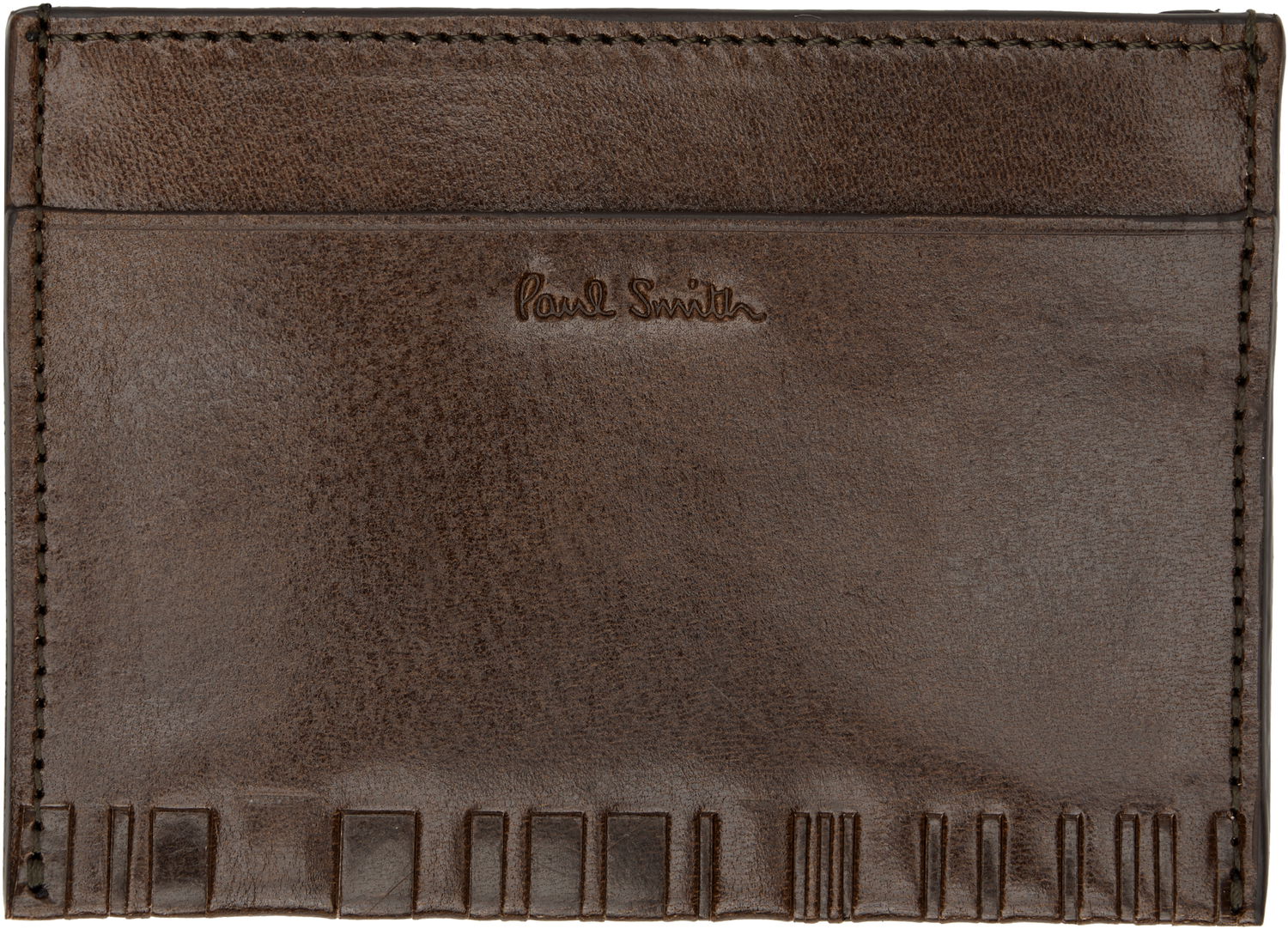 Peňaženka Paul Smith Paul Smith Leather Shadow Stripe Card Holder Hnedá | M1A-8113-PSTFOE, 0