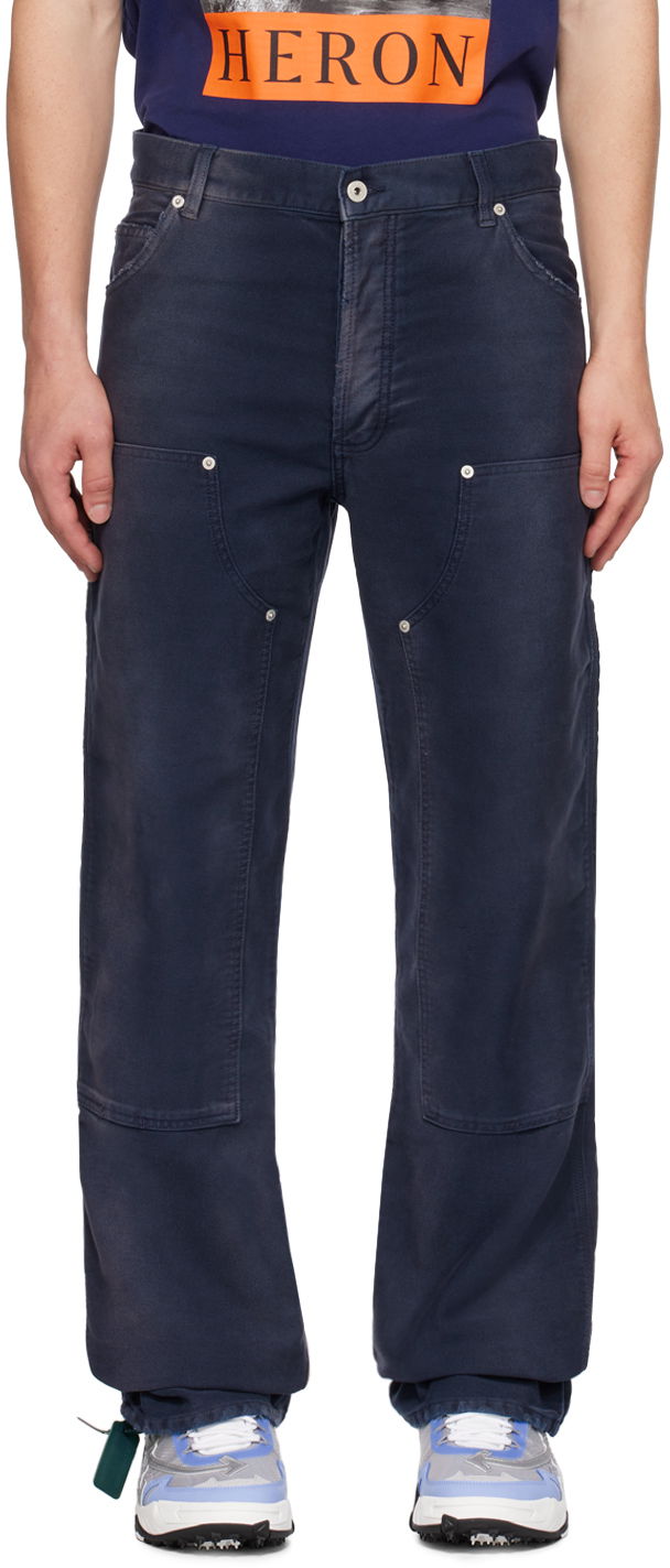 Nohavice HERON PRESTON Carpenter Trousers Navy | HMCA027F23FAB0014600, 0