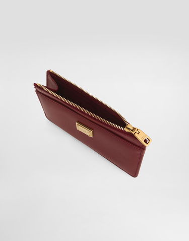 Peňaženka Dolce & Gabbana Dolce & Gabbana Plongé Calfskin Card Holder Vínová | BI1261A9S2580346, 3