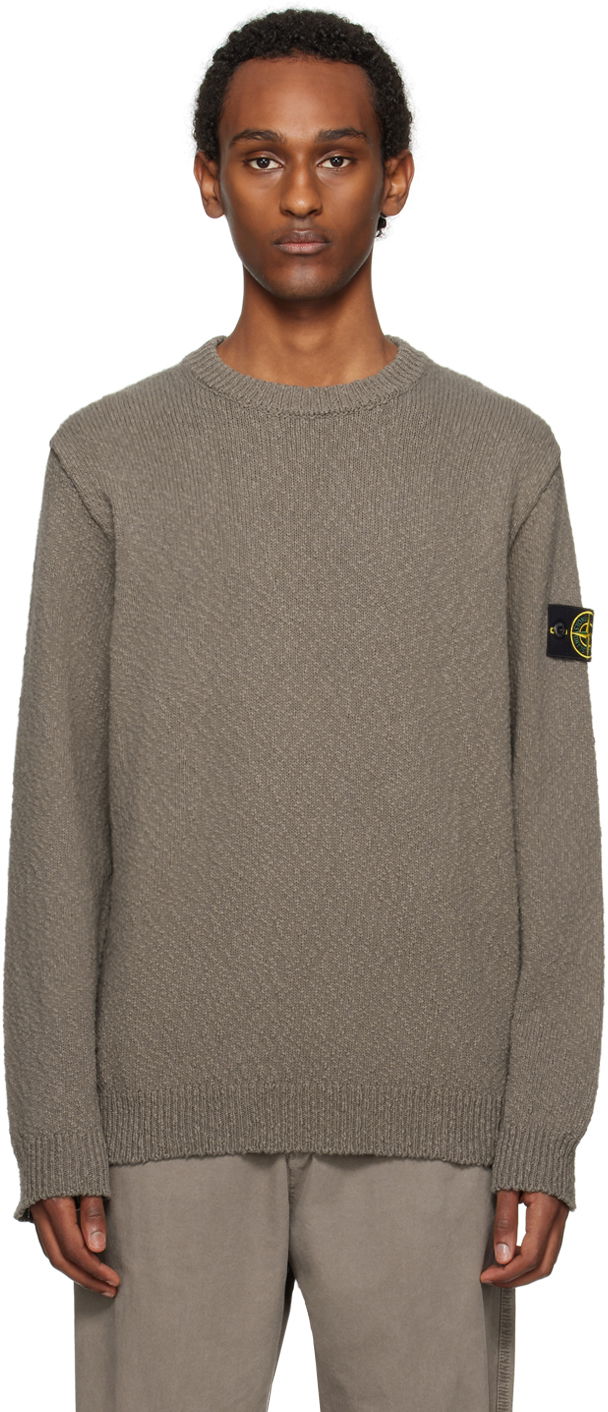 Sveter Stone Island Patch Sweater Šedá | 8015562B1, 0
