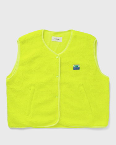 Vesta American Vintage American Vintage HOKTOWN Fleece Vest Žltá | HOK16BE25-JAUNE-FLUO, 0