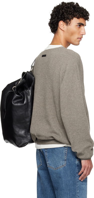 Sveter Fear of God Fear of God ESSENTIALS Holiday Waffle Crewneck 90s Sweater Šedá | 192HO256162F, 2