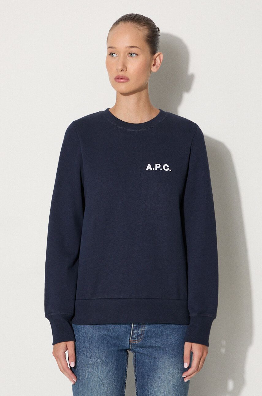 Mikina A.P.C. Shelley Printed Sweatshirt Modrá | COETM.F27693, 0