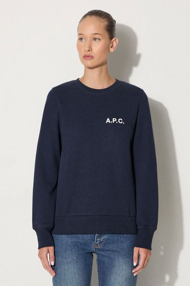 Mikina A.P.C. Shelley Printed Sweatshirt Modrá | COETM.F27693, 0