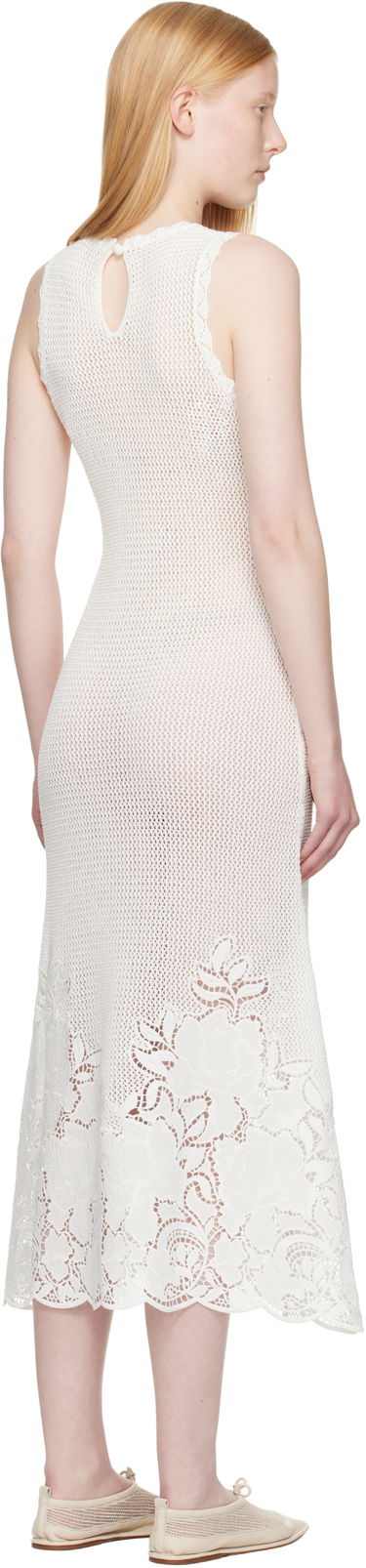 Šaty Erdem Erdem Sleeveless Midi Dress Biela | VC25_KD2_IVOSCK, 2