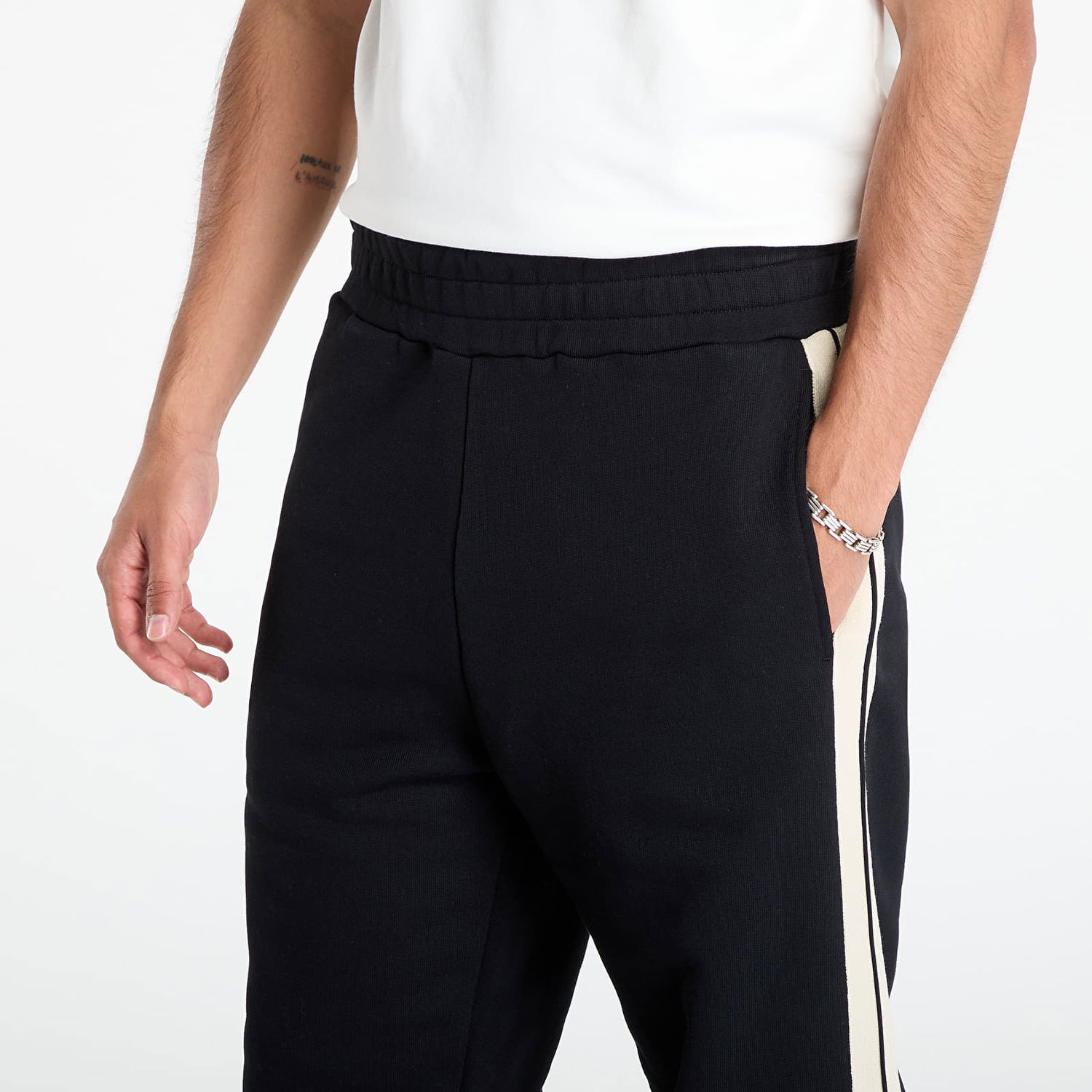 Tepláky Palm Angels Palm Angels Curved Logo Track Sweatpants Čierna | PMCH02KF25FLE0011003, 1