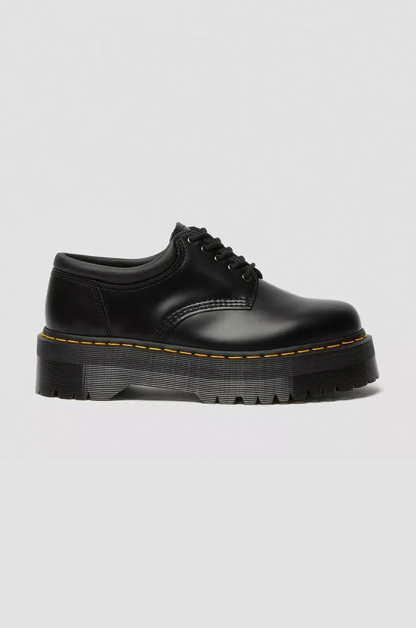 Tenisky a topánky Dr. Martens 8053 Quad Leather Platform Shoes Čierna | DM24690001