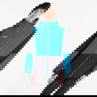 Bunda Mammut Linard Guide HS Hooded Jacket Rôznofarebný | 1010-30950 black-deep teal, 0