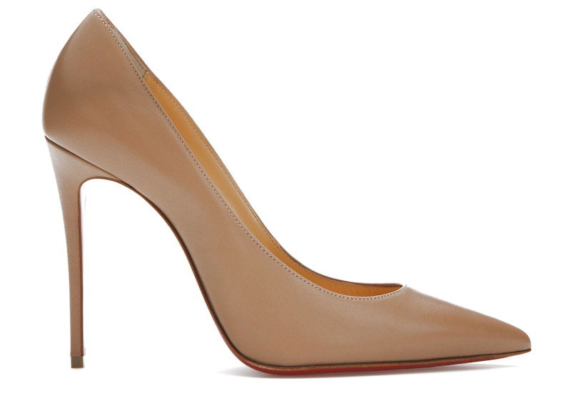 Tenisky a topánky Christian Louboutin Kate 100mm Leather Pumps Béžová | 1210663N247