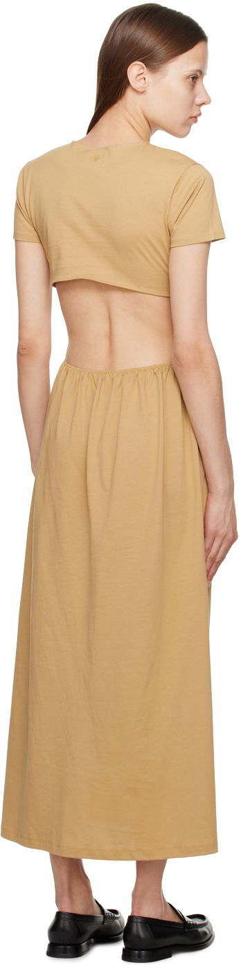 Šaty Loulou de Saison Loulou de Saison Seram Midi Dress Béžová | SERAM, 2