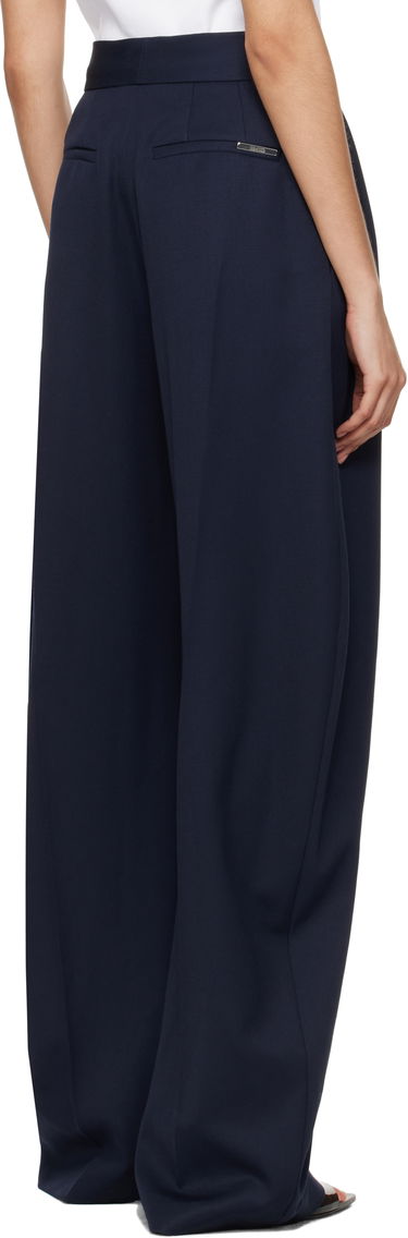 Nohavice The Attico Attico Long Pleated Trousers Navy | 250WCP00102 WWW046AA, 2