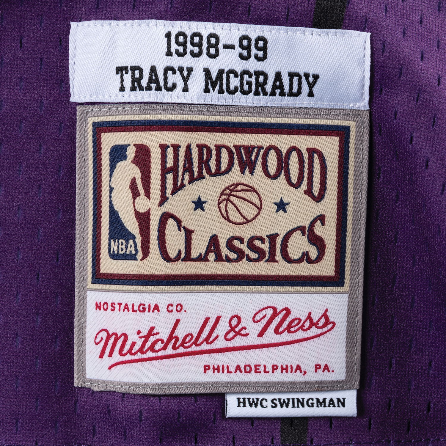 Dres Mitchell & Ness NBA Swingman Jersey Toronto Raptors Tracy McGrady Fialová | SMJYGS18215-TRAPURP98TMC, 1