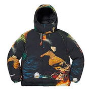 Firecracker Graphic Print Puffer Jacket
