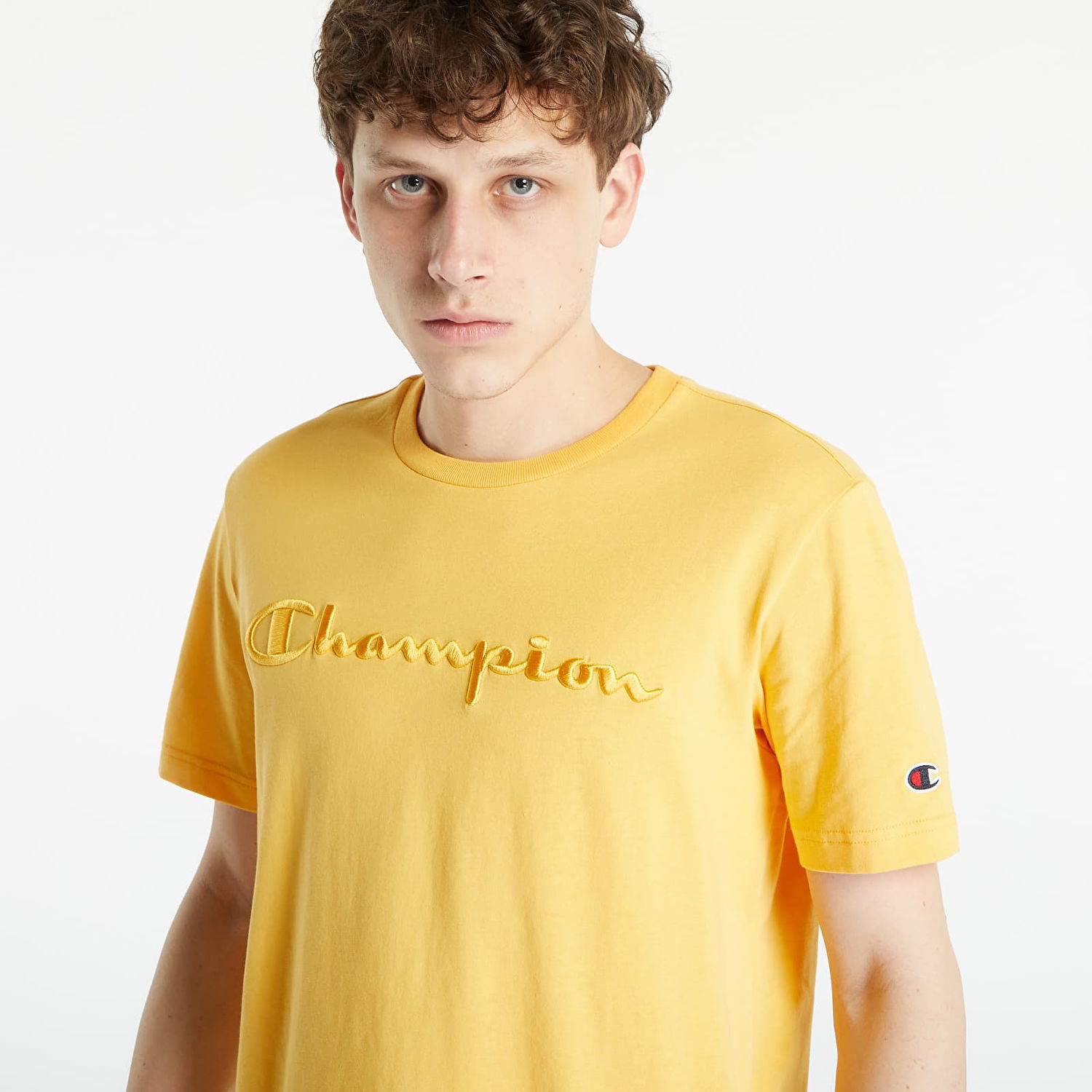 Tričko Champion Crewneck T-Shirt Žltá | 218490 CHA YS126, 1