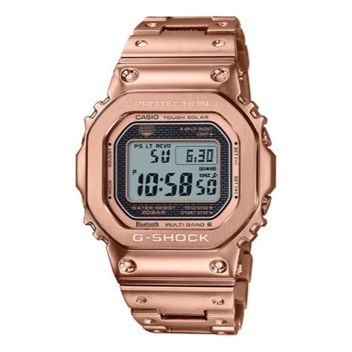 Hodinky CASIO G-Shock Full Metal Tough Solar Bluetooth Multi Band 6 Watch Metalická | GMW-B5000GD-4