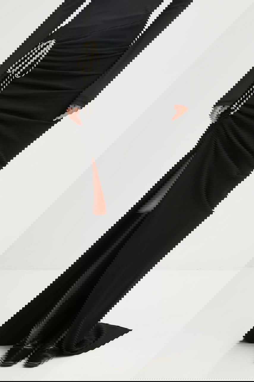 Sukňa Rick Owens Rick Owens DRKSHDW Soft Edfu Long Maxi Skirt Čierna | DS02E7337.JDB, 0