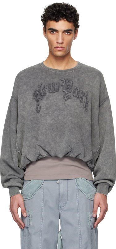 Mikina R13 R13 'New York' Balloon Crewneck Sweatshirt Šedá | R13WK260-001BI, 0
