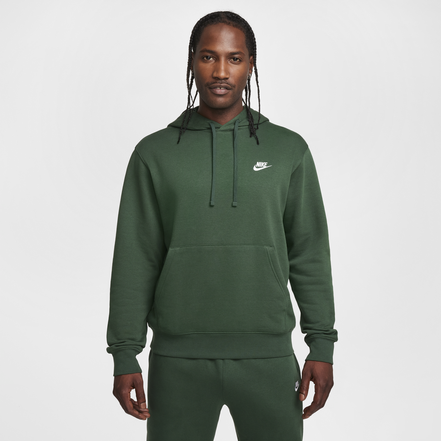 Mikina Nike Sportswear Club Fleece Hoodie Zelené | BV2654-323, 0