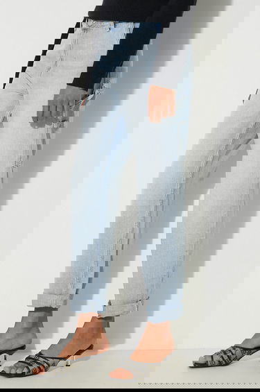 Džínsy Carhartt WIP WIP Pierce Light Wash Cuffed Jeans Modrá | I025268.BLUE.LIGHT, 3