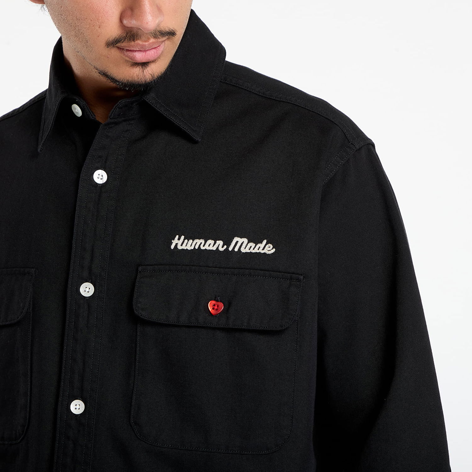 Košeľa Human Made HUMAN MADE Oversized Shirt Čierna | HM30SH014BK, 1